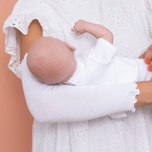 Manseta Teodor – pentru alaptare si ingrijire bebelusi bumbac organic <br/> set 2 buc White Ocean